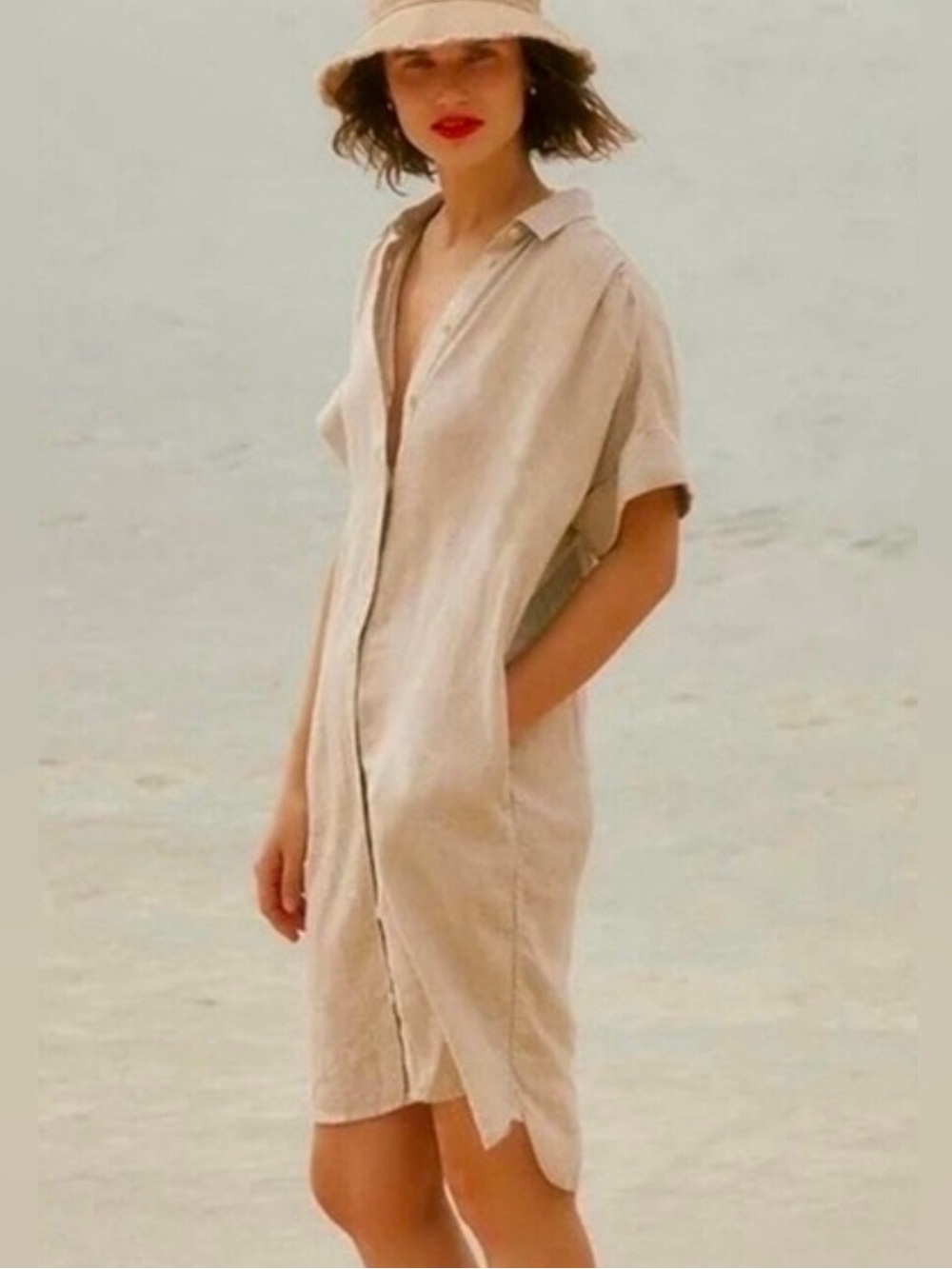 J.Crew Relaxed-Fit Short-Sleeve Baird McNutt Irish Linen Shirtdress